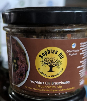 Olivenprodukte Sophias Oil Bruschetta Olivenpaste DIP Sophias Oil Bruschetta Olivenpaste DIP