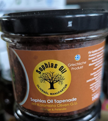 Olivenprodukte Sophias Oil Tapenade Orange & Petersilie Sophias Oil Tapenade Orange & Petersilie